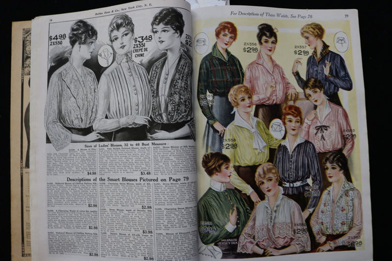 1915-1916 FALL AND WINTER FASHIONS BELLAS HESS & CO CATALOG - K 2450