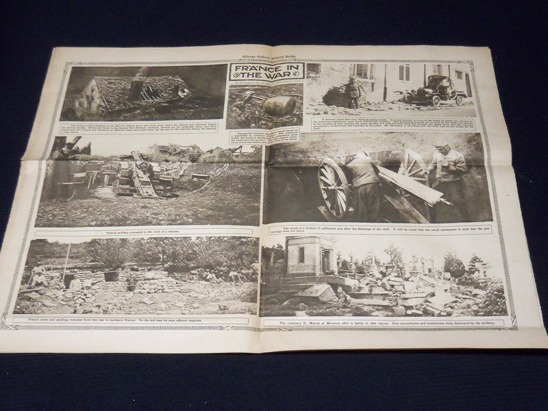 1915 NOVEMBER 14 CHICAGO SUNDAY TRIBUNE NEWSPAPER ROTO SECTION -VILLA WIFE- K 55