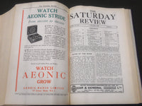 1928 SATURDAY REVIEW 2 BOUND VOLUMES - COMPLETE YR- PUBLISHED IN LONDON - R 1128