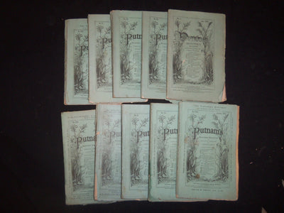 1868 PUTNAM'S MONTHLY MAGAZINE - LOT OF 10 ISSUES - WR 1161