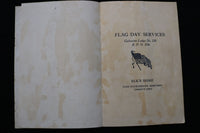 1916-1926 FLAG DAY SERVICES PROGRAMS - B.P.O. OF ELKS - LOT OF 6 - K 3053