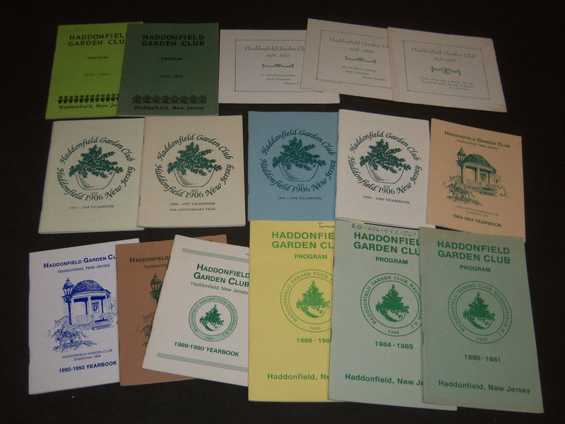 1924-1998 HADDONFIELD GARDEN CLUB PROGRAMS LOT OF 45 - O 1268