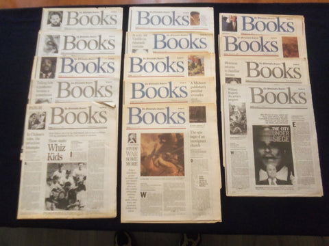 1997-1998 THE PHILADELPHIA INQUIRER SUNDAY BOOKS SECTION - LOT OF 14 - NP 6219