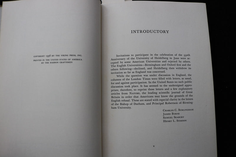 1936 HEIDELBERG AND THE UNIVERSITIES OF AMERICA SOFTCOVER BOOK - K 2909