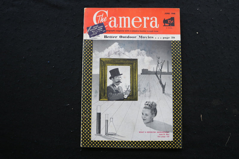 1948 JUNE THE CAMERA MAGAZINE - BETTER OUTDOOR MOVIES COVER - K 338