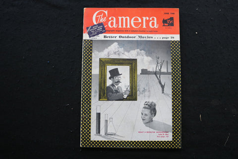 1948 JUNE THE CAMERA MAGAZINE - BETTER OUTDOOR MOVIES COVER - K 338