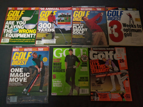 1997-2018 GOLF DIGEST - GOLF - TODAY'S GOLFER MAGAZINES - LOT OF 7 - O 2366M
