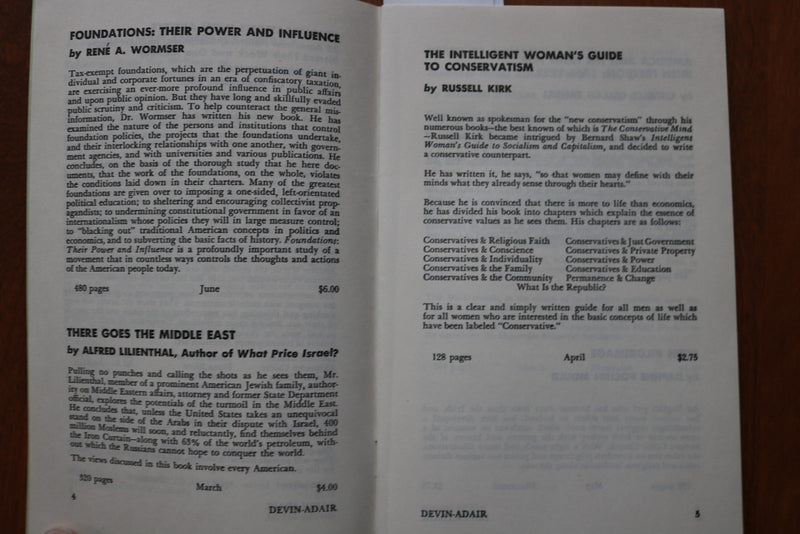 1957 BOOKS OF THE DEVIN-ADAIR COMPANY BOOK LIST SOFTCOVER BOOK - K 3170
