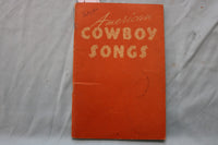 1936 AMERICAN COWBOY SONGS SOFTCOVER BOOK BY HUGO FREY - K 3377