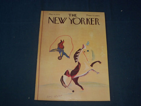 1976 MAY 31 NEW YORKER MAGAZINE FRONT COVER ONLY - GREAT ART FOR FRAMING