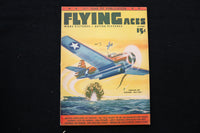1942 OCTOBER FLYING ACES MAGAZINE - SCRATH OFF FLAT-TOP COVER - ST 1011Y