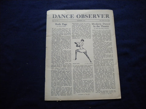 1935 SUMMER DANCE OBSERVER MAGAZINE - MODERN DANCE IN THE THEATRE - J 8311
