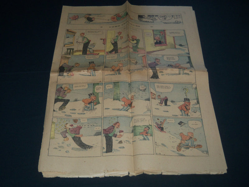 1923 JUNE SPANISH SUNDAY COLOR COMICS LOT OF 2 - CORAZON - NP 3876
