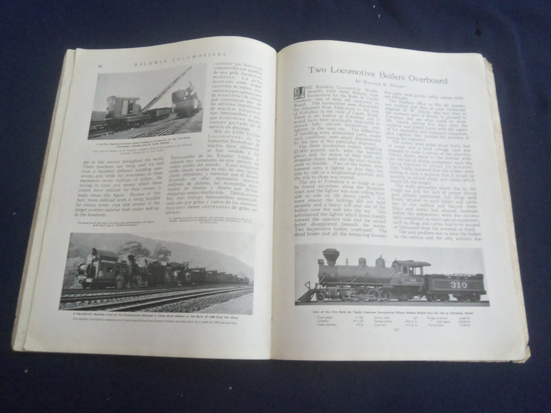 1932 JANUARY BALDWIN LOCOMOTIVES MAGAZINE - GREAT COVER AND PHOTOS - SP 6482E