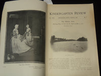 1911-1912 KINDERGARTEN REVIEW MAGAZINES LOT OF 3 - SPRINGFIELD MASS. - K 2166