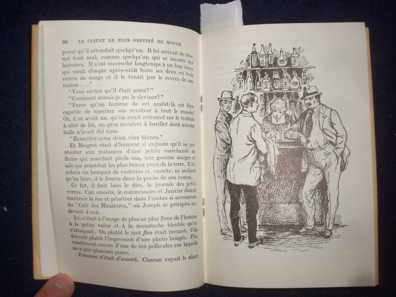 1965 LE CLIENT LE PLUS OBSTINE DU MONDE BY GEORGES SIMENON - FRENCH TEXT- J 9492