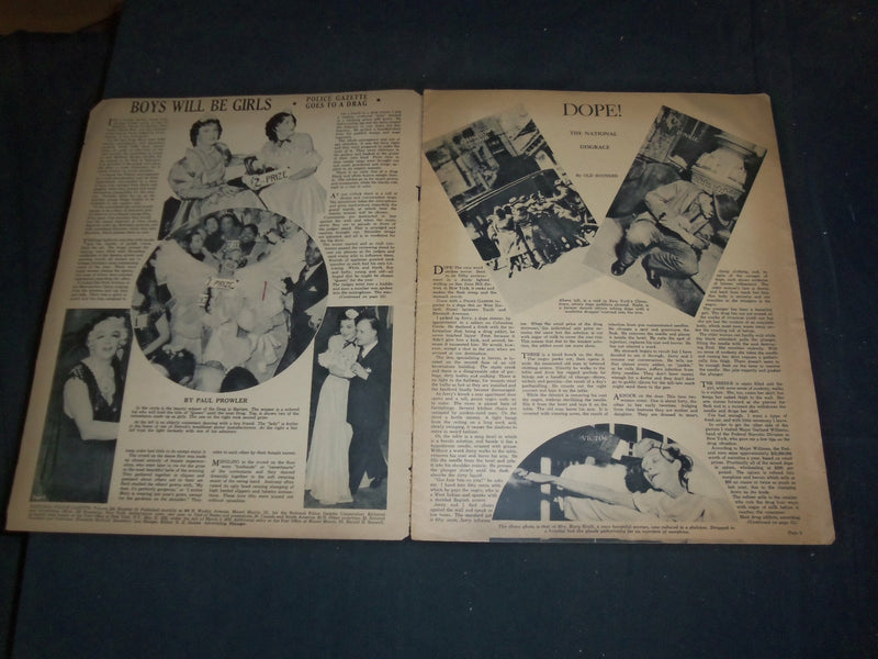 1938 FEBRUARY THE NATIONAL POLICE GAZETTE MAGAZINE - EVELYN THAWL - B 5876