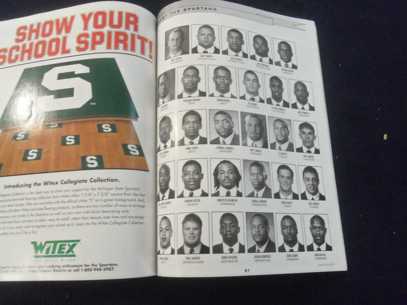 2000 JAN 1 FLORIDA CITRUS BOWL PROGRAM - UNIV FLORIDA VS MICHIGAN ST - ST 5005M