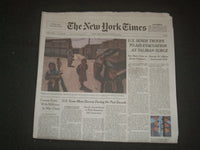 2021 AUGUST 13 NEW YORK TIMES - U.S SENDS TROOPS TO AID AFGHANISTAN EVACUATION