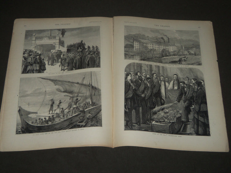 1874 APRIL 25 GRAPHIC SUPPLEMENT LIFE & LABOURS OF DAVID LIVINGSTONE - NP 2945
