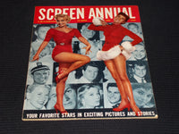 1956 ANNUAL SCREEN GUIDE MAGAZINE - DEBBIE REYNOLDS FRONT COVER - E 15188