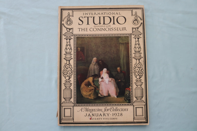 1928 JANUARY INTERNATIONAL STUDIO MAGAZINE -A BEAUTIFUL PAINTING COVER - E 26534