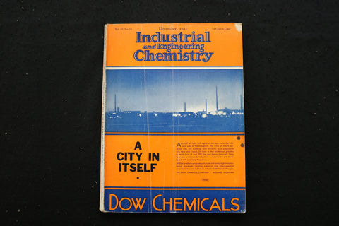 1931 DEC THE JOURNAL OF INDUSTRIAL & ENGINEERING CHEMISTRY MAGAZINE - E 10254
