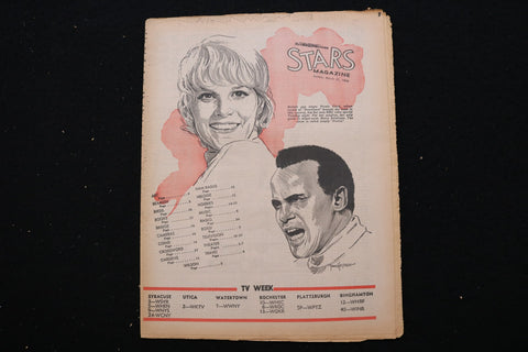 1968 MARCH 31 STARS MAGAZINE - PETULA CLARK & HARRY BELAFONTE COVER - E 25682