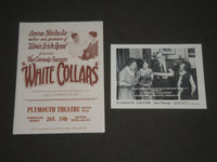 1930'S WHITE COLLARS PROMO CARD & PROGRAM - PLYMOUTH THEATRE - J 2396