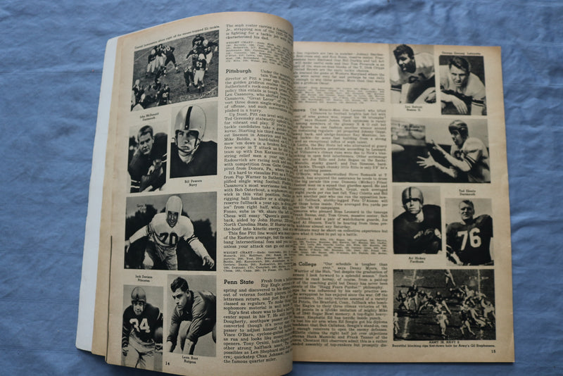 1950 ILLUSTRATED FOOTBALL ANNUAL MAGAZINE - BILLY COX COVER - ST 5506N
