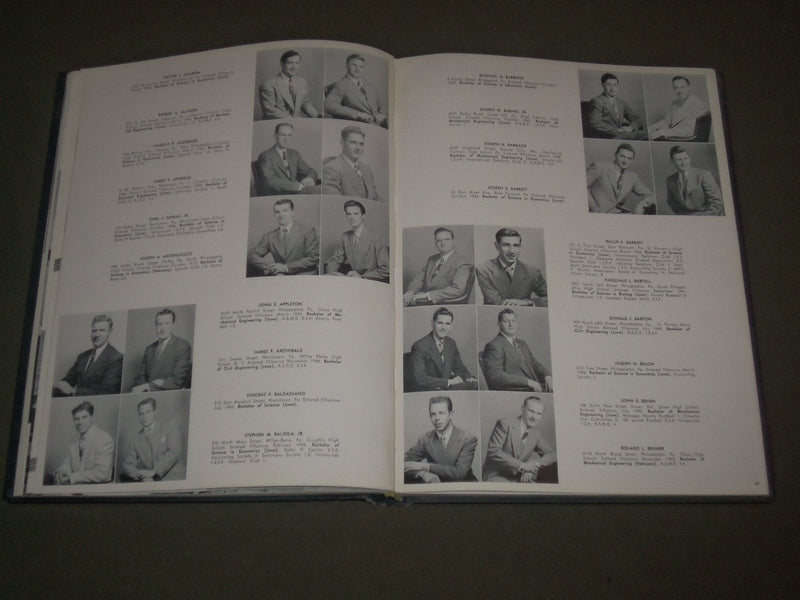 1949 THE BELLE AIR UNIVERSITY OF VILLANOVA YEARBOOK - GREAT PHOTOS - YB 1291
