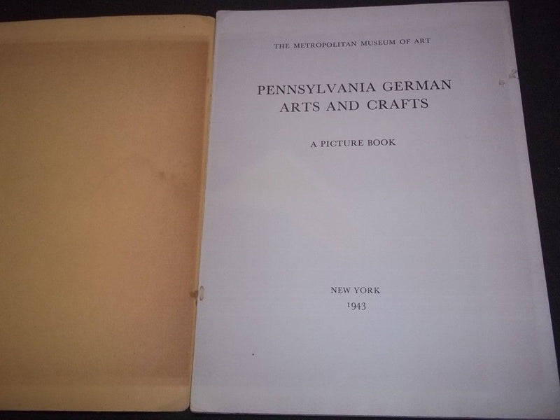 1943 PENNSYLVANIA ARTS AND CRAFTS - A PICTURE BOOK - MET MUSEUM OF ART - II 8036