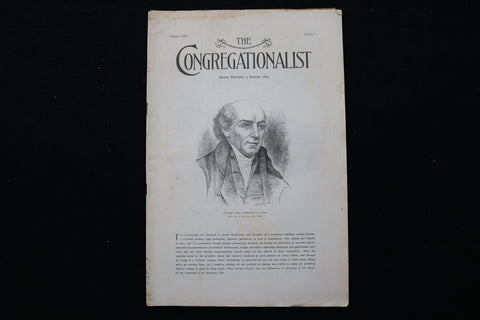 1895 JANUARY 3 THE CONGREGATIONALIST MAGAZINE - WILLIAM CAREY - K 2325