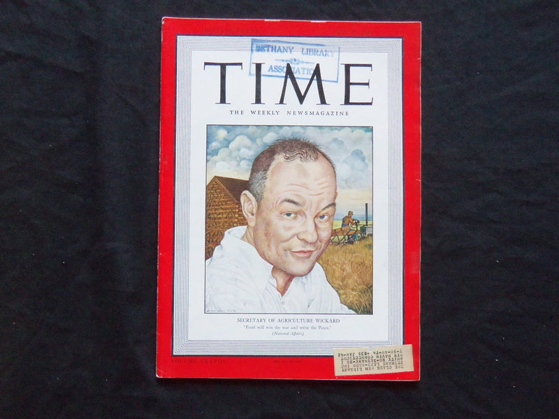1941 JULY 21 TIME MAGAZINE - CLAUDE WICKARD - T 773