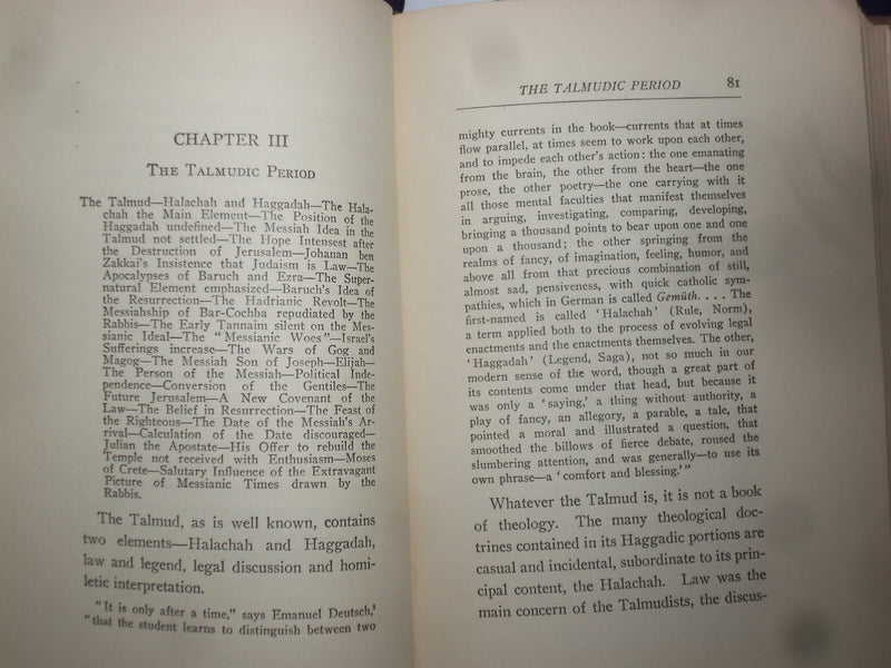 1906 THE MESSIAH IDEA IN JEWISH HISTORY HARDCOVER BOOK-JULIUS GREENSTONE-KD 8965
