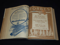 1925 APRIL 15-OCTOBER 1 FORBES MAGAZINE BOUND VOLUME - NICE ADS - R 10A