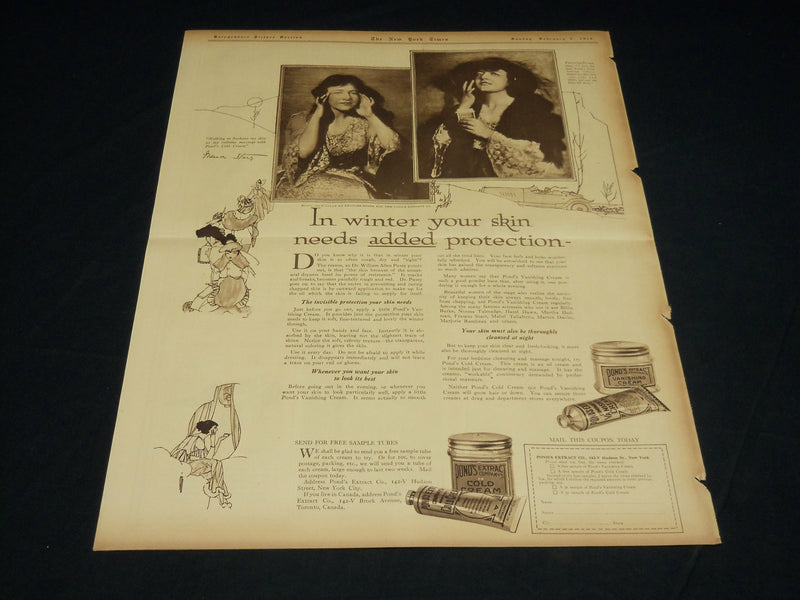 1919 FEBRUARY 9 NEW YORK TIMES PICTURE SECTION -FLAGG, FISHER, CHRISTY - NT 8835
