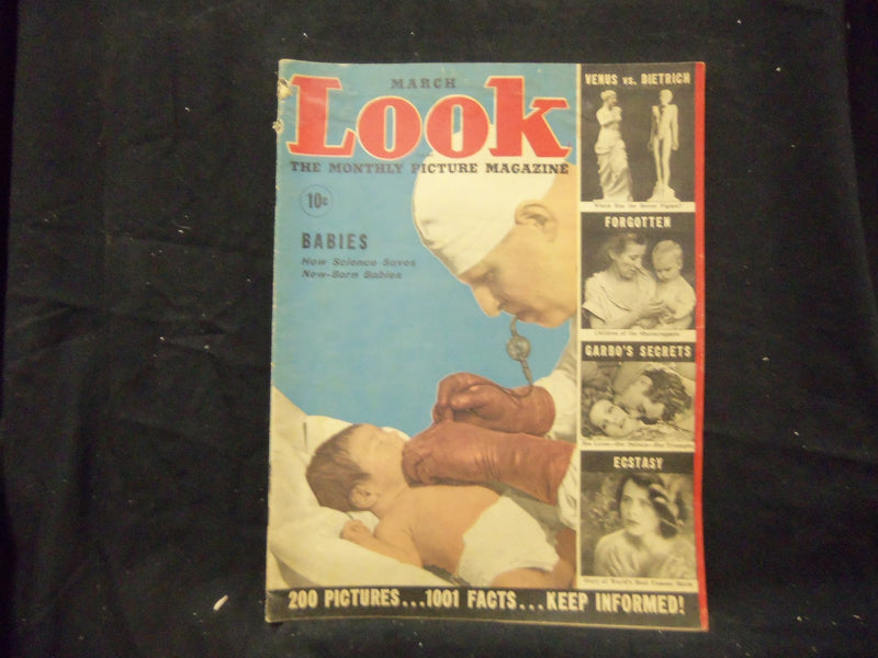 1937 MARCH LOOK MAGAZINE - ISSUE #3 - GREAT PHOTOS & ADS - ST 1396