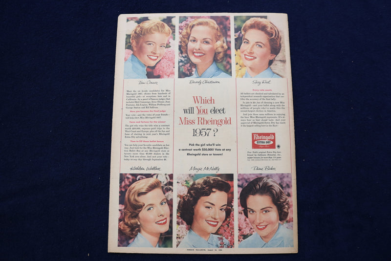 1956 AUGUST 19 NY MIRROR MAGAZINE - RITA COLTON COVER - E 22590
