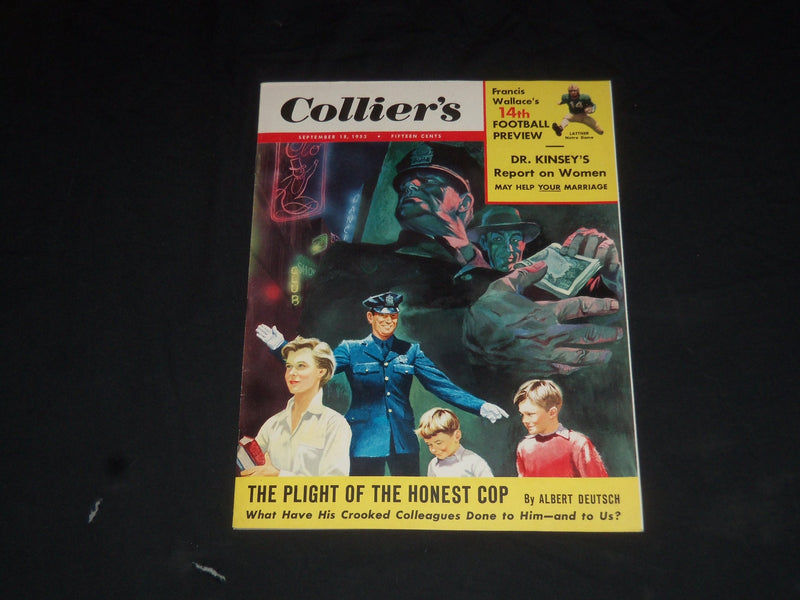 1953 SEPTEMBER 18 COLLIER'S MAGAZINE - THE PLIGHT OF THE HONEST COP - SP 8453