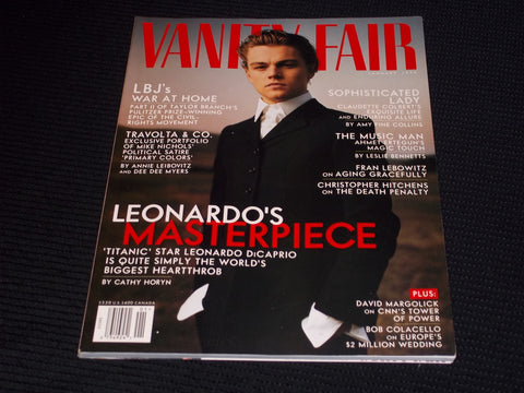 1998 JANUARY VANITY FAIR MAGAZINE - LEONARDO DICAPRIO FRONT COVER - E 16917