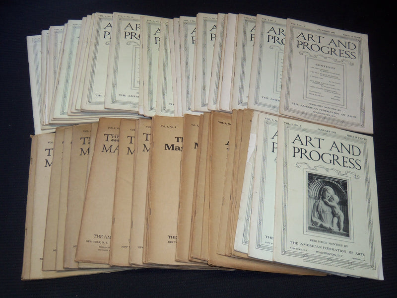 1909-1919 ART AND PROGRESS AMERICAN MAGAZINE LOT OF 55 ISSUES - WR 938