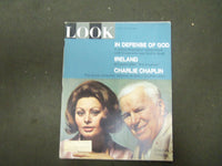 1966 APRIL 19 LOOK MAGAZINE - SOPHIA LOREN & CHARLIE CHAPLIN - ST 2910