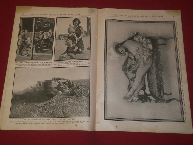 1917 FEBRUARY 3 THE NATIONAL POLICE GAZETTE MAGAZINE - GEORGE DEWEY - B 5765