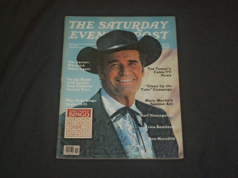 1981 NOVEMBER THE SATURDAY EVENING POST MAGAZINE - JAMES GARNER COVER - B 1077