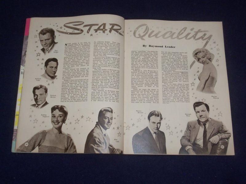 1956 JULY FILM REVIEW MAGAZINE - CYD CHARISSE - ROCK HUDSON - J 9683