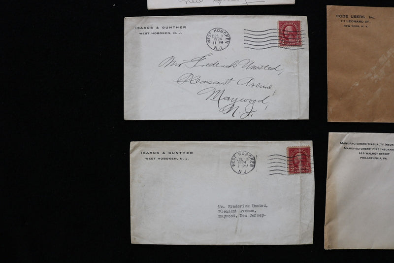 1919-1929 NEW JERSEY STAMPED ENVELOPES - LOT OF 8 - K 2786