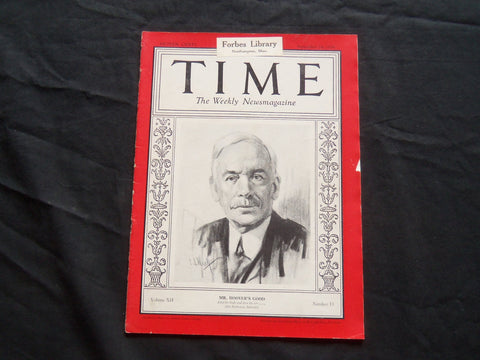 1928 SEPTEMBER 24 TIME MAGAZINE - JAMES W. GOOD - T 176