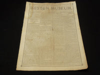 1851 MARCH 1 BOSTON MUSEUM NEWSPAPER - JUDITH BENSADDI A TALE - STEAMER- NP 9031