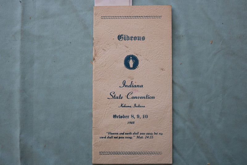 1948 GIDEONS - INDIANA STATE CONVENTION PROGRAM - K 3318